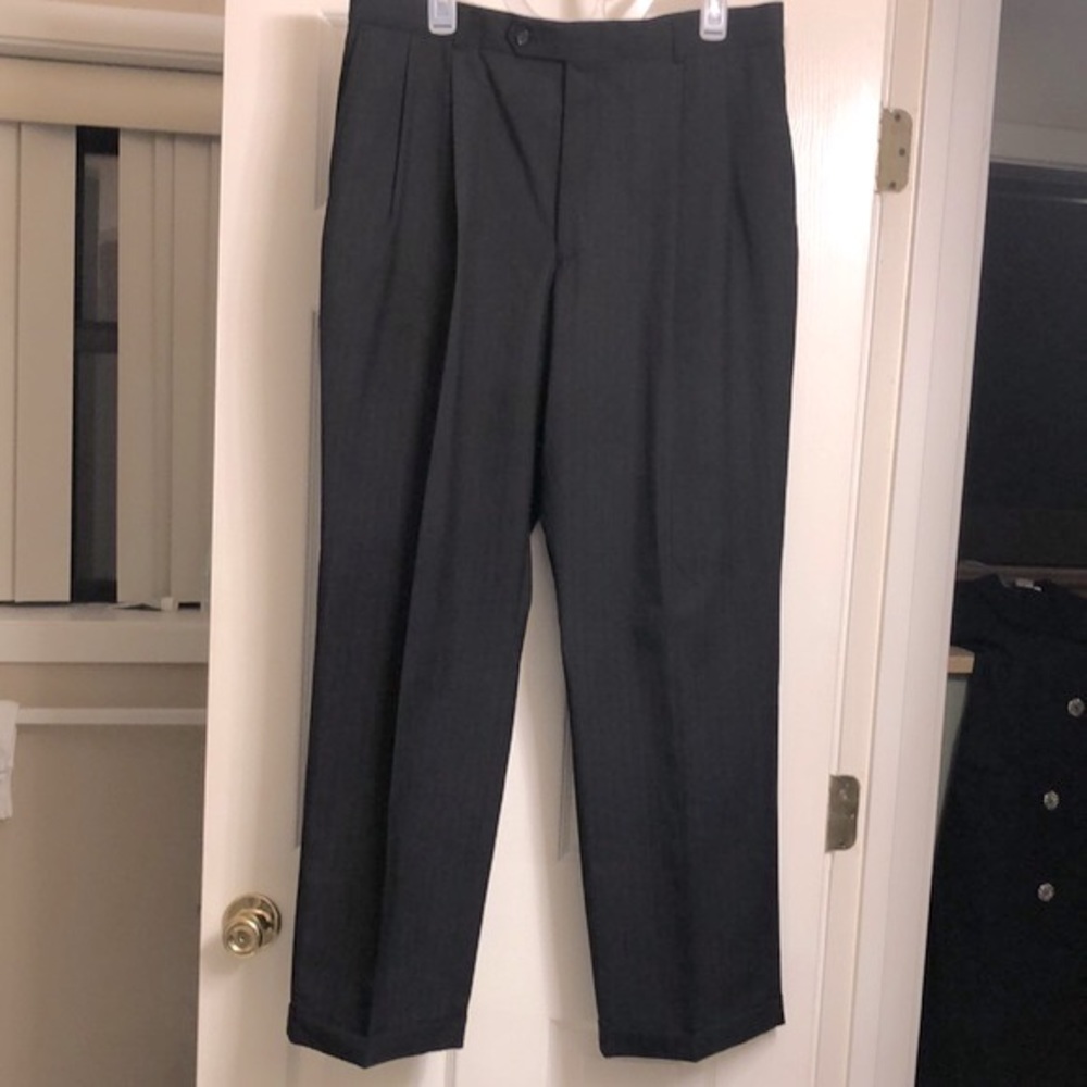 L/N Bert Pulitzer Black Pinstripe Dress Pants 36x30
